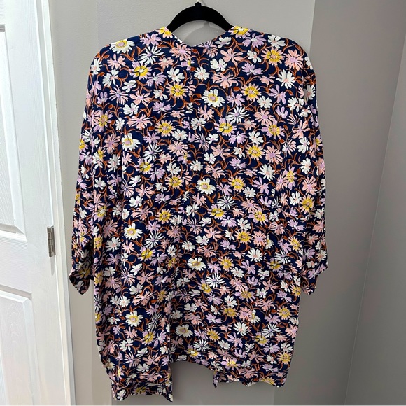Madewell Floral Open Front Light Weight Kimono- Lg - Picture 8 of 8
